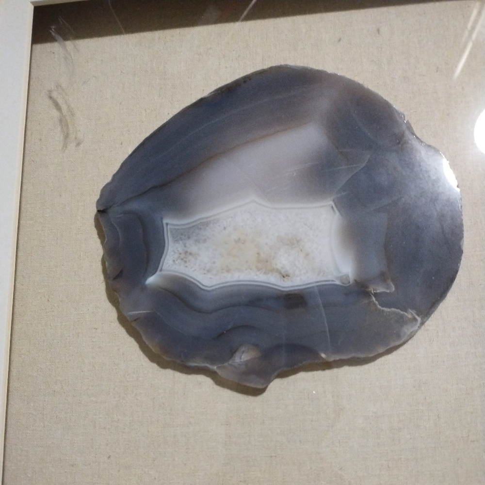 2 framed geodes